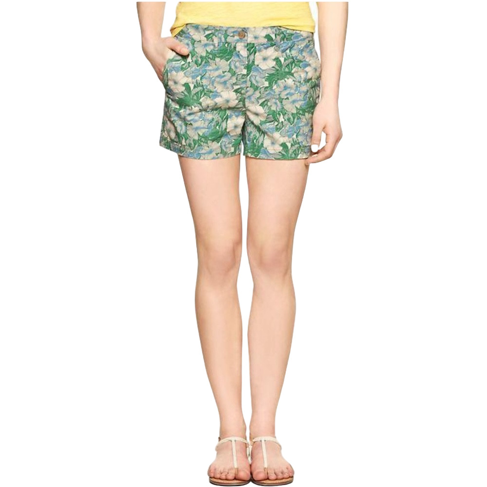 🌿🌴GAP  sun-kissed floral green tropical shorts GUC size 6🌴